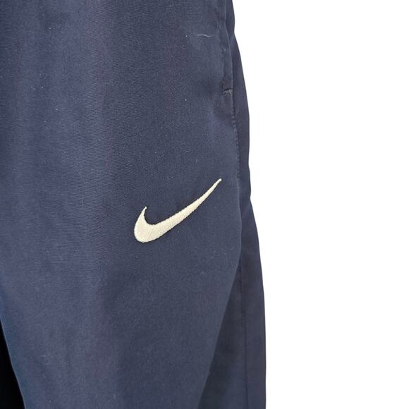 Nike Joggers Men Large Navy Blue Athletic Track Pants Y2k 90s 1990 Windbreaker - Picture 4 of 5